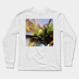 Palm Tree Abstract Long Sleeve T-Shirt